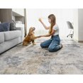 thumbnail image 3 of x Area Rug Living Room Rugs Washable Neutral Modern Abstract Soft Thin Large Rug Indoor Floor No Slip Rug Carpet for Bedroom Under Dining Table Home Office Decor Grey, 3 of 9