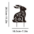 thumbnail image 1 of Creative Design Of Metal Hollowed-out Rabbit Garden Decoration Plug-ins Iron Ornaments, 1 of 4