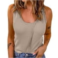 thumbnail image 2 of Liquidation d'Économies! Débardeur d'Été pour Femmes BEFOKA, Débardeur Décontracté pour Femmes, Débardeur Ajusté Sans Manches à Col Rond Confortable en Tricot Uni pour Femmes, 2 of 5