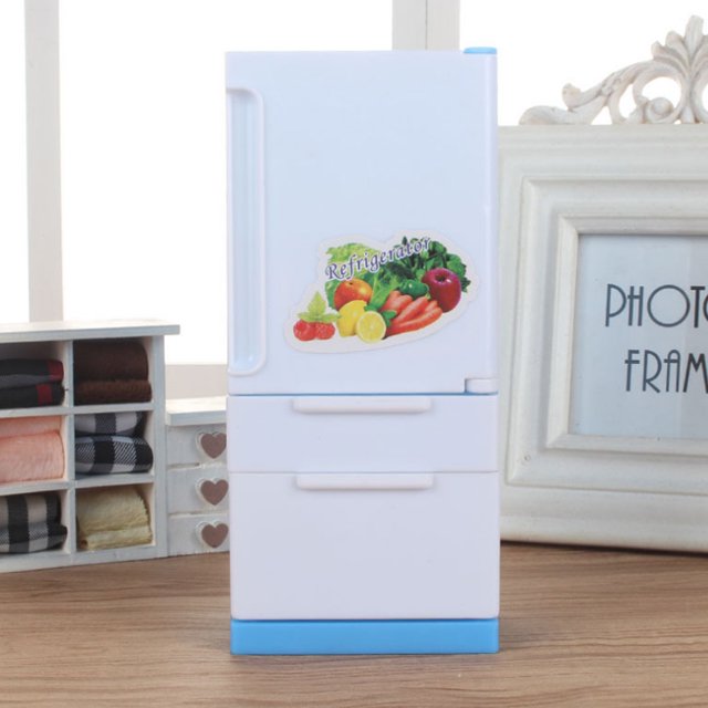 Doll Fridge, Doll Refrigerator, Non- Mini For Kids Dolls