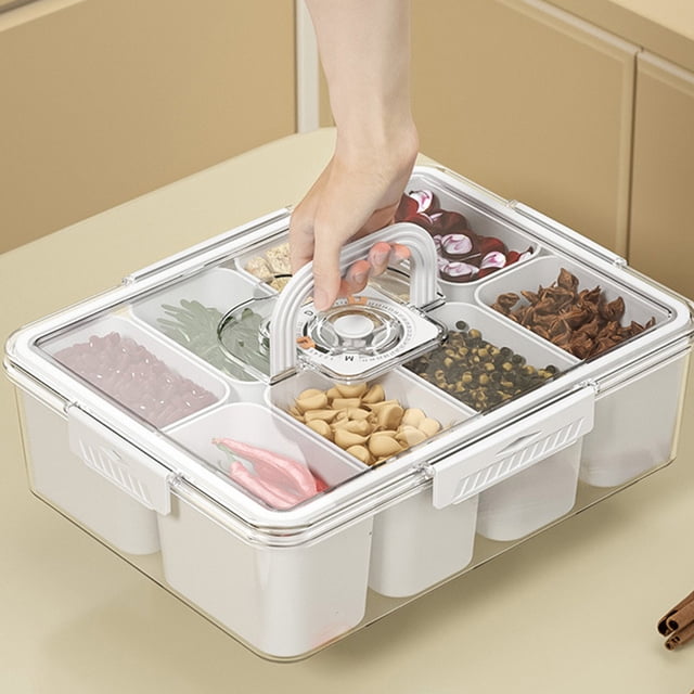 SuoKom Kitchen Plastic Food Storage Container with Airtight Lids Reusableleftover Food Lunch Boxes - Leak Proof