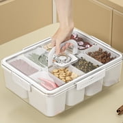 COFEST Kitchen Plastic Food Storage Container with Airtight Lids ReusableLeftover Food Lunch Boxes - Leak Proof White