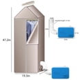 thumbnail image 3 of Clothes Dryer Rack, Portable Dryer, Mini 800W High Power Clothes Dryer Machine, Portable Dryer for Apartments, With Foldable Dryer Shelf, for Apartment, Indoor, Laundry Room, Travel, 3 of 9