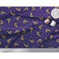 thumbnail image 3 of Soimoi Modal Satin Fabric Circle,Dot & Prawns Ocean Print Fabric by Yard 42 Inch Wide, 3 of 3