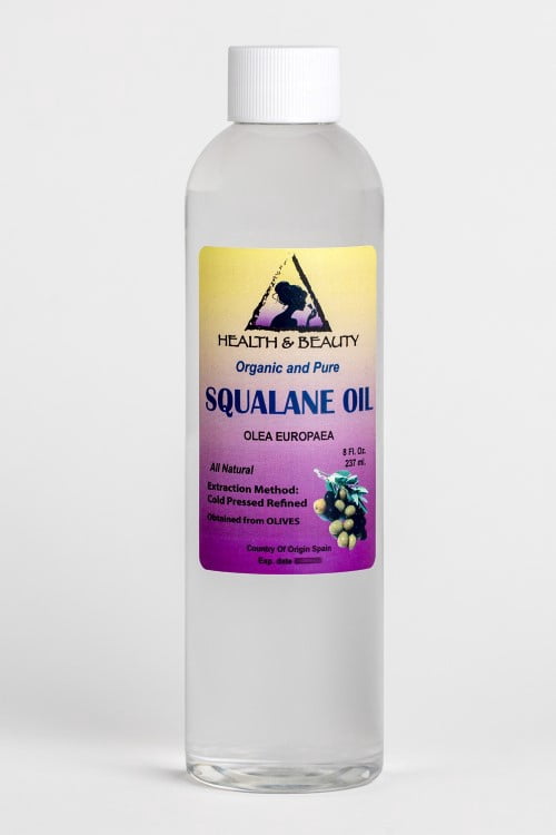 Squalane oil olive-derived anti-aging moisturizer cold press pure 8 oz