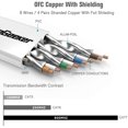 thumbnail image 2 of CableGeeker Cat7 Shielded Ethernet Cable 50ft White (Highest Speed Cable) Flat Internet Network Cable Support Cat5/Cat6, 2 of 5