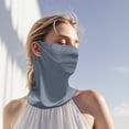 thumbnail image 2 of UPF50+ Sun Protection Face Mask & Neck Gaiter - Breathable Ice Silk Scarf for Cycling, Fishing, Hiking - Adjustable Full Face Cover with Ear Loops, 2 of 5
