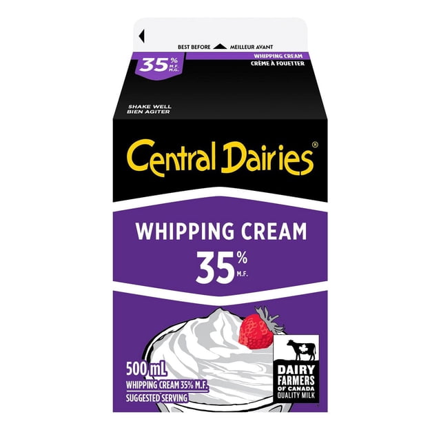 Central Dairies 35% Crème à Fouetter