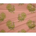 thumbnail image 4 of oneOone Tissu Polyester Lycra Tissu à Imprimé Bloc Paon BTY 56 Pouces de Large, 4 of 4