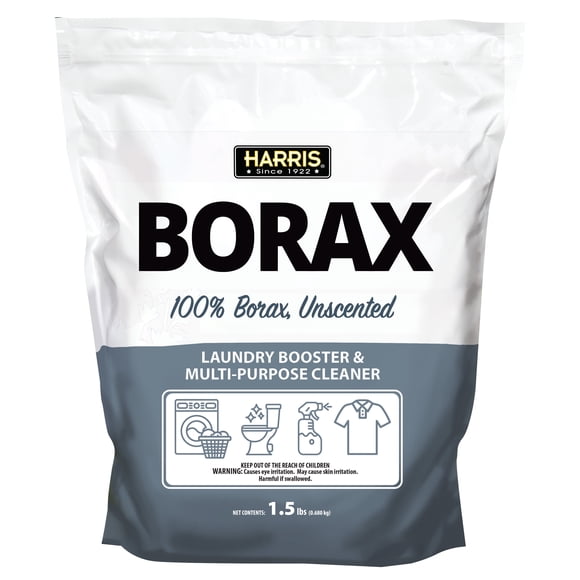 Harris Borax Rehausseur de Lessive et Nettoyant Polyvalent, 1,5 Lb (Non Parfumé)