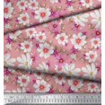 thumbnail image 2 of Soimoi Polyester Crepe Fabric Cosmos Floral Fabric Prints by Yard 42 Inch Wide, 2 of 3