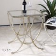 thumbnail image 2 of Bowery Hill Table d'Appoint Contemporaine en Argent Vieilli, 2 of 2