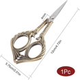 thumbnail image 4 of HLONK 2Inch Stainless Steel Scissors Silver Sewing Embroidery Scissors Small Precision Detail Scissors Vintage Shears Sharp Cutter for Fabric Paper Cutting Craft Art Work DIY Tool DIY, 4 of 9