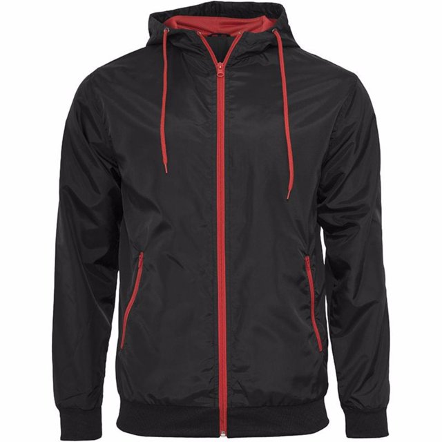 Build Your Brand Veste de Couloir à Fermeture Éclair pour Hommes