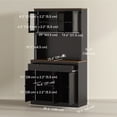 thumbnail image 3 of HOMCOM 71" Pantry Cabinet with Microwave Space, Tall Kitchen Hutch, Black, 3 of 10