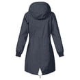 thumbnail image 3 of Mgmyaa Imperméable Long pour Femme, Manteau de Pluie Léger à Capuche, Coupe-Vent, Trench, Randonnée Plein Air, 3 of 6