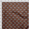 thumbnail image 3 of oneOone Cotton Cambric Fabric Elephant Block Print Fabric By Yard 56 Inch Wide, 3 of 4