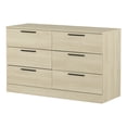 thumbnail image 2 of South Shore Step One Essential 6-Drawer Dresser for Adult, in Bleached Oak, 2 of 11