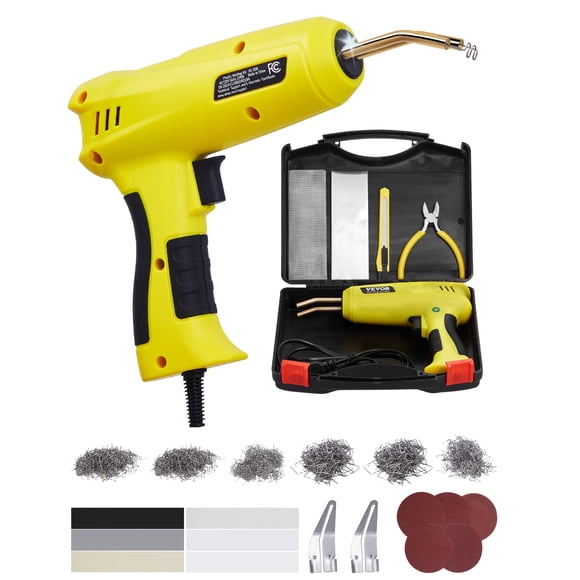 VEVOR Plastic Welder 220W Plastic Welder Gun Kit with 1200 Staples & 76 Rods