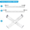 thumbnail image 4 of Unique Bargains 115mm Ceiling Light Plate Kit Light Fixture Mounting Bracket Plate Steel Crossbar for Pendant Wall Light 2 Set, 4 of 7