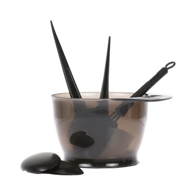 Hair Coloring Dyeing Kit Durable Plastic with Brush Comb Bowl for DIY Hair Dyeing