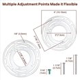 thumbnail image 2 of 4 Pack Light Fixture Mounting Brackets, Ceiling Light Mounting Plate, Wall Light Mount Blocks with Screw and Nuts, 2 of 6