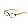 thumbnail image 1 of Vision World Genuine Bamboo Rectangular Reading Glasses Men Women Readers (Tortoise, 2.5 x), 1 of 4