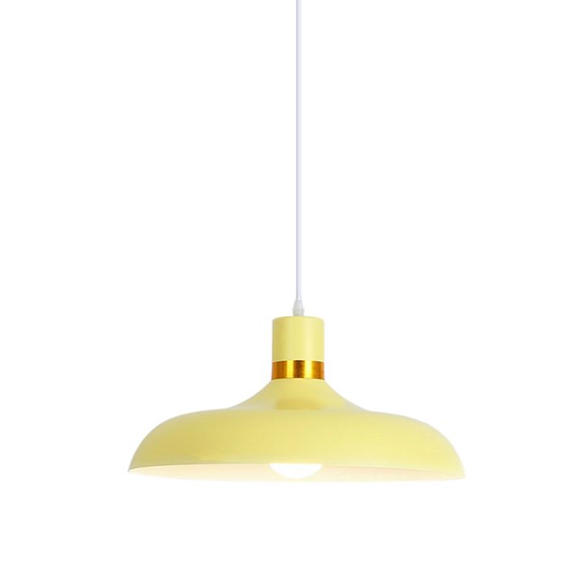 Modern Minimalism Colorful Pendant Light Fixture, Simple Metal Aluminum Pendant Lighting, Retro Farmhouse Pendant Lamp, Pendant Light for Over Dining Room Table Kitchen Island Cafe