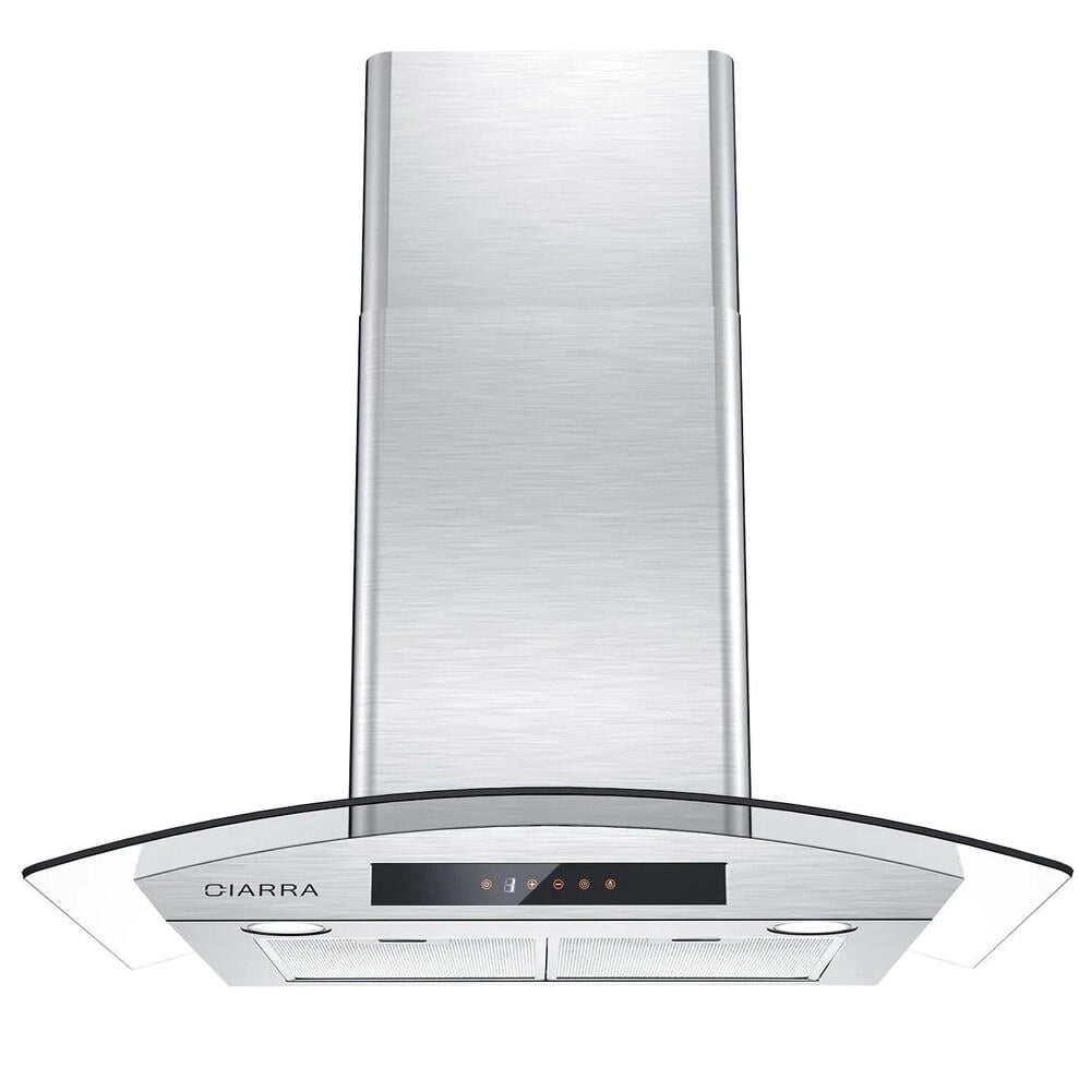 30" Wall Mount Range Hood, 450 CFM Kitchen Cooking Vent Fan Hoods