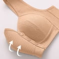 thumbnail image 5 of Full Coverage Bras for Women Bra Women Breathable No Underwire Bras Plus Size Front Closure Bralettes Comfort Full Coverage Hide Back Bras, 5 of 5