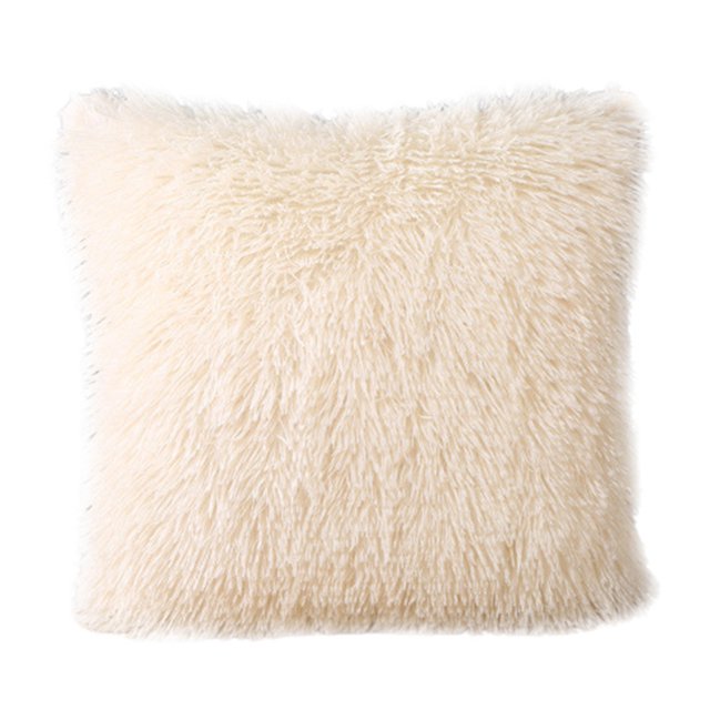 Warm Soft Fluffy Throw Pillow Case Cover Cushion Home Bed Sofa Car Decoration