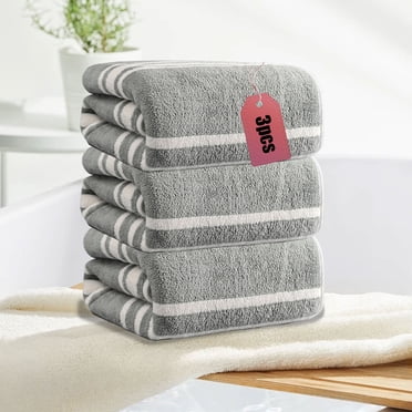 Dvkptbk Serviettes de Bain Ensemble de 3 Serviettes Serviettes Douces et Absorbantes Serviettes Ménagères Serviettes-Cadeaux pour les Mains, le Gym, le Spa Beauté et la Maison Soins des Cheveux Grande Serviette pour la Salle de Bain