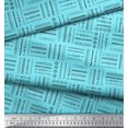 thumbnail image 3 of Soimoi Blue Poly Georgette Fabric Geometric & Arrow African Print Sewing Fabric Yard 52 Inch Wide, 3 of 3