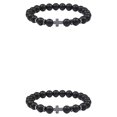 thumbnail image 2 of maskred Cadeaux Unisexe Bracelets avec des Perles Exquises pour des Cadeaux Réfléchis Exquis Givré 2Set, 2 of 6