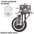 thumbnail image 2 of 1pcs Roulettes Robustes 20kg Roues Pivotantes Silencieuses pour Déplacer Meubles Chaise Berceau, 2 of 6