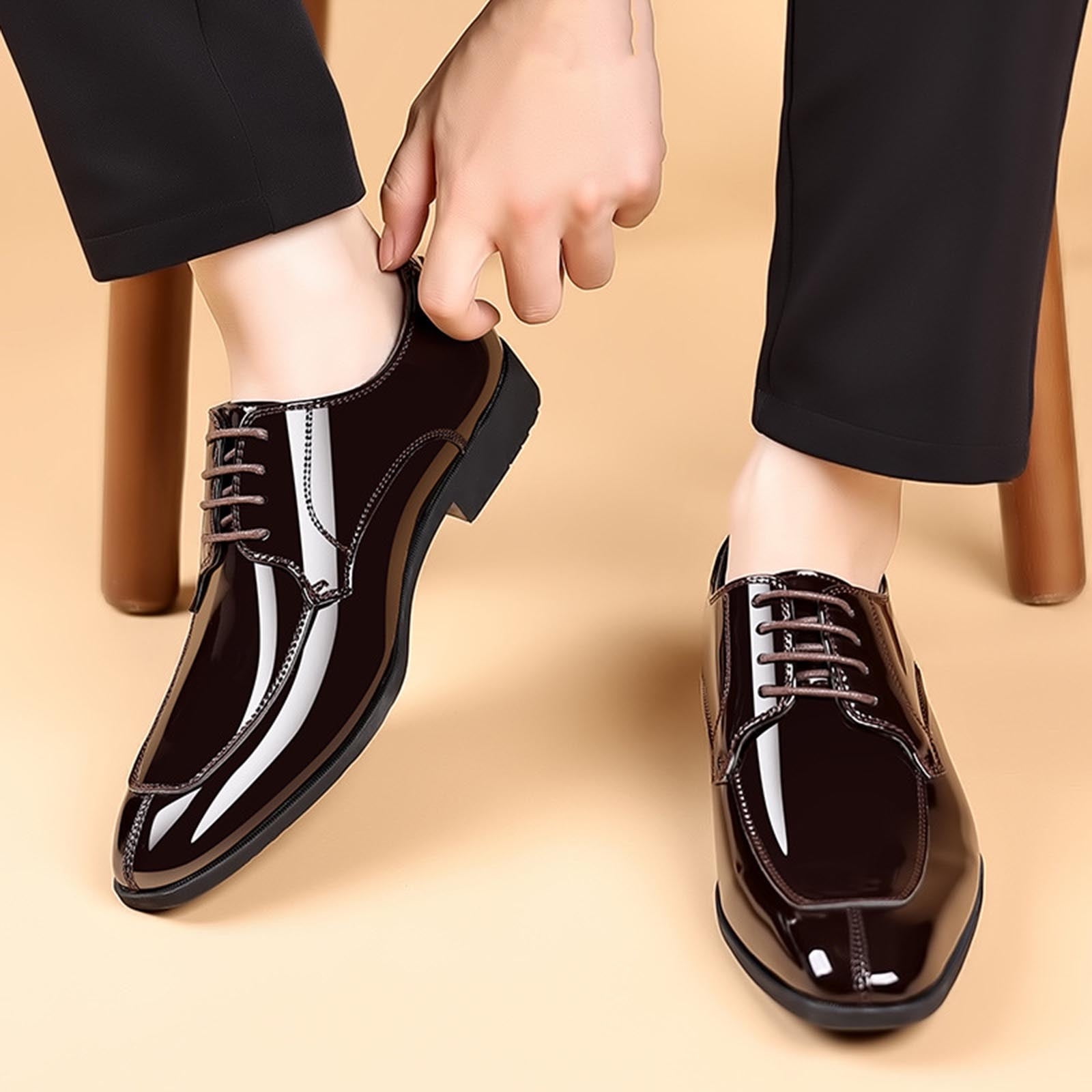 Mens Shoes Non Slip Dress Shoes Walmart Styesk Mens Dress Shoes Men's Business Casual Breathable Soft