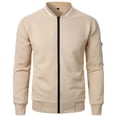 thumbnail image 1 of SHTXOZHI Causal Jackets for Men Zip Up Business Work Jackets Lightweight Long Sleeve Coats, 1 of 4
