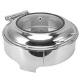 thumbnail image 2 of Stainless Steel Round Buffet Chafer,Stainless Steel Round Buffet Buffet Catering Warmer Stainless Steel Chafing Dish Extended Durability, 2 of 12
