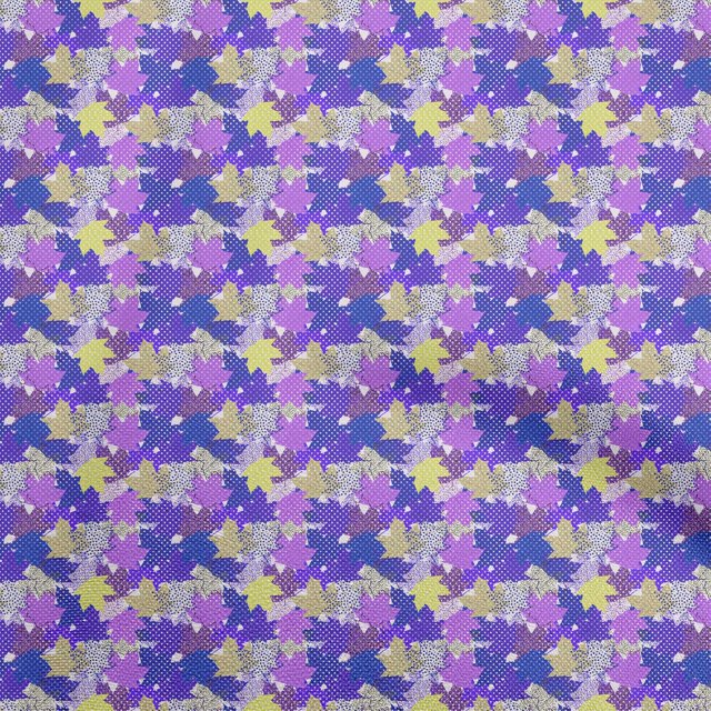 oneOone Cotton Silk Purple Fabric Abstract Craft Projects Decor Fabric Printed By The Yard 42 Inch Wide