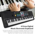 thumbnail image 3 of 61 Keys Digital Music Electronic Keyboard Kids Multifunctional Electric Piano for Piano Student with Microphone Function Musical Instrument, 3 of 7