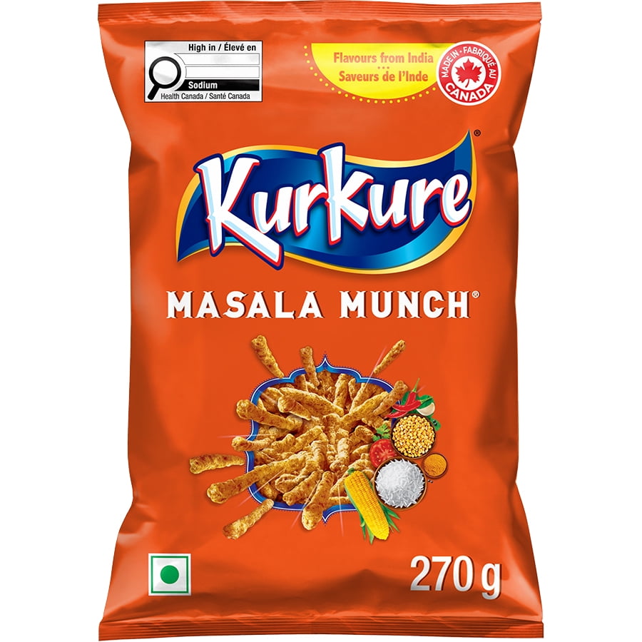 Discontinued Kurkure grignotines aromatisées Masala Munch, 270 g.