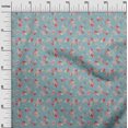 thumbnail image 3 of oneOone Rayon Dusty Blue Fabric Floral Sewing Craft Projects Fabric Prints By Yard 56 Inch Wide, 3 of 4