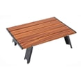 thumbnail image 2 of Xingzhi Foldable Camping Table Compact And Easy To Transport Wide Application Aluminum Alloy Folding Table dark Wood color 1Set, 2 of 6