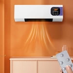 Smart Wall Heater for Bedroom, 1500W Ceramic Heating with Remote Control, Fast Warmth for Indoor Spaces, Towel Dry Function for Bathroom Installation