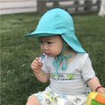 thumbnail image 3 of Baby Flap Sun Hat Breathable Kids Beach Cap with Wide Brim Sun Protection Hat, 3 of 9