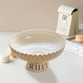 thumbnail image 1 of EGNMCR Baskets for Organizing, Baskets Fruit Tray Living Room Coffee Table High Footed Fruit Basket Cream Style Candy Snack Tray Large Capacity Fruit Tray Basket Basket, 1 of 5
