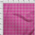 thumbnail image 2 of oneOone Polyester Lycra Fabric Check Kasuri Printed Fabric 1 Yard 56 Inch Wide, 2 of 4