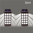thumbnail image 4 of facefd 2PCS Outdoor Wall Lamp Solar LED Light Garden Waterproof Wall Light for Patios Parks white light, 4 of 6
