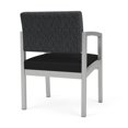 thumbnail image 5 of Lenox Steel Reception Waiting Guest Chair / Silver Steel / Dark Gray / Black, 5 of 5
