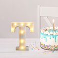 thumbnail image 4 of Illuminated LED Alphabet Letter Light Decorative Marquee Lamp for Birthday Party Wedding Children's Room Home Bar Wall Battery Operated, 4 of 6